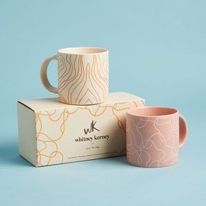 Whitney Kerney Set of 2 Mugs from Winter Causebox